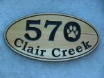 House address plaque cardenal